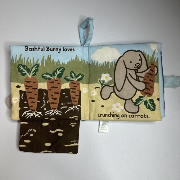 Bashful Bunny Loves You Book Jellycat Soft Sensory Book For Baby - Picture 6 of 8